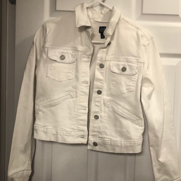 Gap white jean jacket